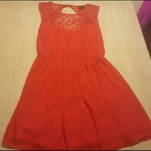 ASOS Tangerine knee-length skater dress